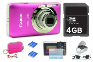 Canon Ixus 115 hs Pink Digitalkamera, Neu 12,10 MP, 3 LCD, FULL HD