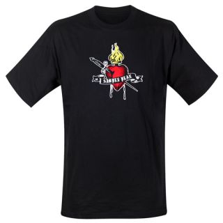 Simple Plan T Shirt S  Flaming Heart (103379)