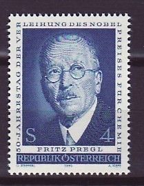 Österreich Nr. 1436 ** Nobelpreis an Fritz Pregl