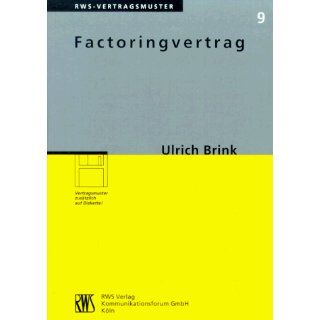 Factoringvertrag Ulrich Brink Bücher
