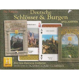 Heritage Spielkarten, Doppelset, Deutsche Schlösser und Burgen