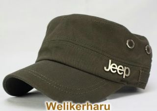 Jeep Military STYLE FLAT Army CAP Vintage HAT 4 color