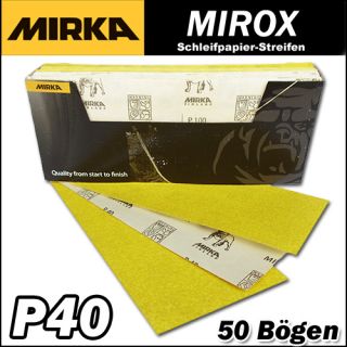 Schleifpapier Streifen Mirka Mirox Schleifstreifen 115x280mm 50 Stück