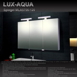 Lux aqua Alu Beleuchtung Spiegel/schrank（120cm）5706 120