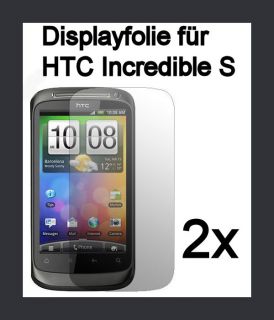 2x Folie für HTC Incredible S Displayschutz Schutz Display Folie