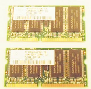 2X RAM Arbeitsspeicher Nanya NT128S64VH4A2GM 128MB SDR 133MHz CL3