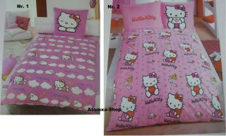 Sanrio Hello Kitty Bettwäsche Garnitur Decken  und Kissenbezug