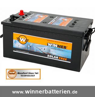 AGM Solarbatterie 150AH Boots Wohnmobil Solar Versorgungs Batterie