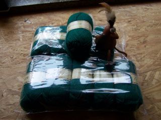 Wolle caprice 500g (10x50g) Fb. 138 dunkelgrün von Rellana