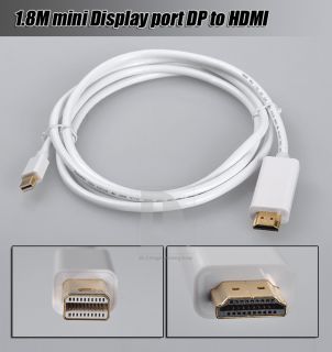 8M/6ft Mini Display Port DP to HDMI Male Cable Adapter Converter For