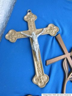 Konvolut antiker Kruzifxe   Jesus   Kreuz   Zubehör   Bronze