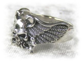 Ring mit Totenkopf Totenkopfring Skullring 925 Silber grosse Grösse
