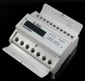 Drehstromzähler Stromzähler Swissnox Wattmeter 400V 3x5(100)A NEU S0