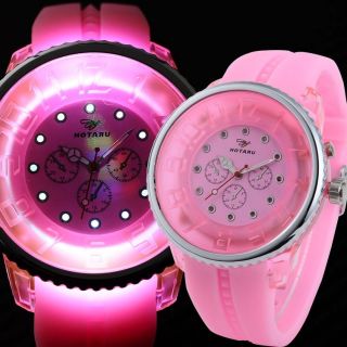 Hotaru LED Silikon Armbanduhr Damenuhr Herrenuhr Sportuhr Trend Style