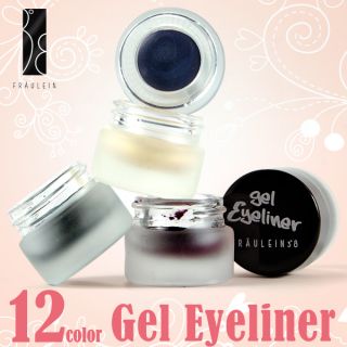 Fräulein3°8 12 Colors Gel Cream Eyeliner Set Eyeshadow Winter Metal