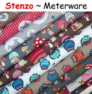 Stenzo Winter Baumwollstoff Meterware Stoff Patchwork Kinderstoff