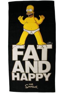 Die Simpsons Badetuch FAT AND HAPPY Homer Simpson 75x150cm Strandtuch