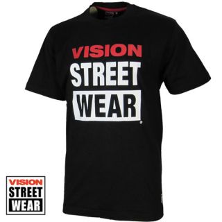 Vision Street Wear Logo Tee schwarz Gr S Streetwear Skateboard T Shirt