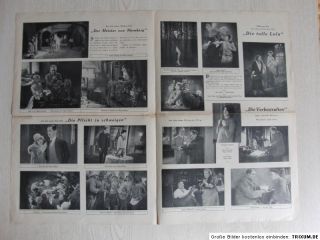 Film Kurier Bilderbogen Nr. 149 25.06.1927 Stummfilm Die tolle Lola