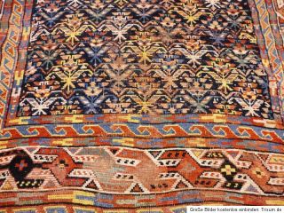 Antiker alter Kurdi KAZAK Carpet Orient Teppich Tappeto SCHIRWAN Rug