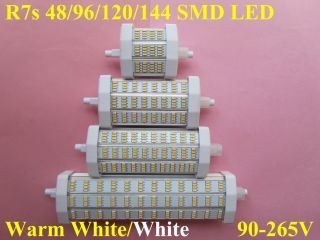 R7s 48/96/120/144 SMD LED 78/118/135/189mm Lampe Birne Warmweiss/Weiss