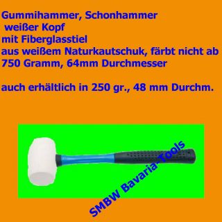 Gummihammer weiß Schonhammer für sensible Bleche 750 g