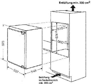 Bauknecht KVI 1399 Mod Integrierbarer Einbau Kühlschrank / EEK A++