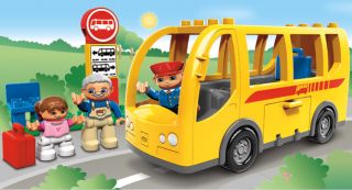 Lego Duplo Ville Bus Omnibus Stadt Auto Figuren Figur Bushaltestelle