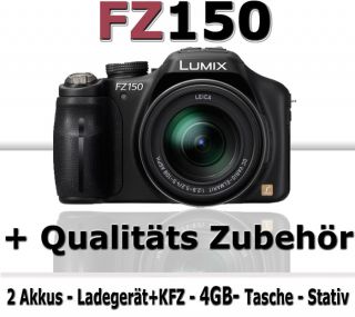 Panasonic Lumix FZ150 Digitalkamera + Mega Zubehör 4   Full HD Video