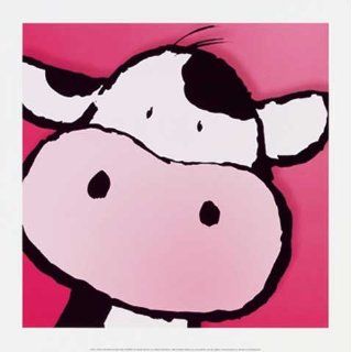 Courtsey, JeanPaul Cow Zeichnung Kuh Grösse 30x30 Kunstdruck Artprint