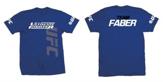 Ultimate Fighter TUF 15 Team Uriah Faber Royal Blue UFC T shirt New