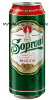 Soproni   original ungarisches Bier 0,5l Dose