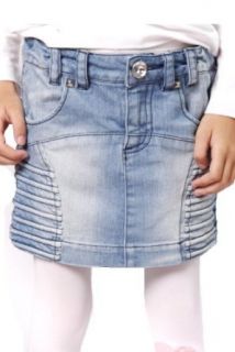 TODOR Kinder Jeans Minirock, Mädchen, denim blau, Gr. 4/104, 5/110, 6