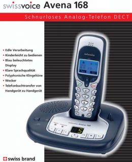 Swissvoice Avena 168 Schnurloses Analog Telefon mit AB