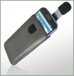 Handy Echt Leder Tasche Grau Für Sony Ericsson Xperia S Etui Schutz