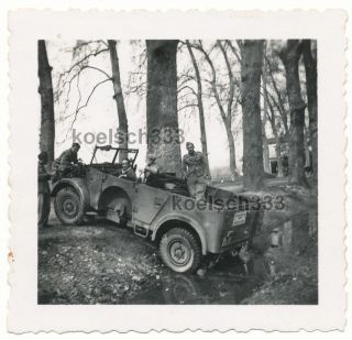 Foto Horch Kfz. 70 Kübelwagen PKW Kennung Fahrschule Wehrmacht WW II