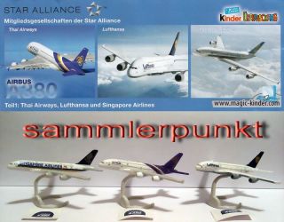 Satz Star Alliance AIRBUS A380 + 3 BPZ (DE167A 167C)