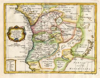 Africa Afrika CANARY ISLANDS Kanarische Inseln   Karte Map Bellin 1738