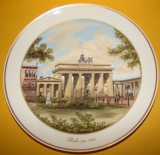 Berlin, Ansicht Brandenburger Tor um 1900, D 24,5 cm 190/2225
