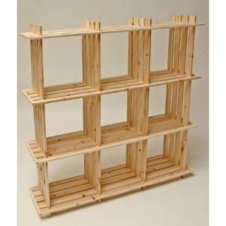 Hergestellt für DEMA Holzregal 9 Fächer BxTxH 113x27x110 