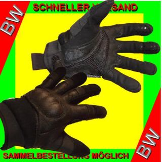 TACTICAL Security Polizei Kampfhandschuhe Einsatzhandschuhe in schwarz