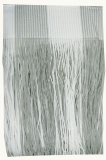 Fadengardine Grau / Weiß 195 cm x 245 cm