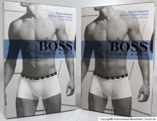 HUGO BOSS 2er Pack BOXER BM Shorts Performance Stretch weiß + schwarz