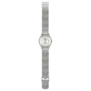 Swatch Damen Armbanduhr Metal Knit SFM118M Uhren