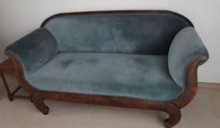 Biedermeier Sofa, wohnfertig H 95cm, B 178cm, T 68cm 204/9021