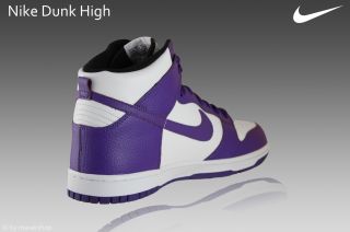 Nike Dunk High Schuhe Gr.44,5 Sneaker weiß/lila Leder Air Max 317982