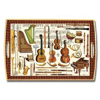 Michel Design Works Musical Instruments Decoupage Holztablett WT121