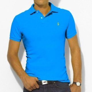 Polo Ralph Lauren Custom Fit Polo aus Baumwollpiqué Türkis