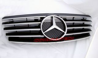 Sportgrill Mercedes W210 Bj 00   02 E Klasse Silber Chrom E55 AMG E240