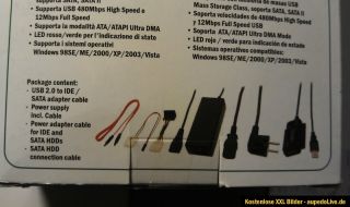 Digitus USB Highepeed to SATA/IDE ADAPTER CABLE SET Neu unbenutzt